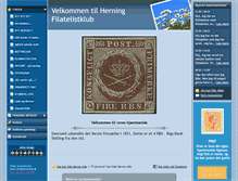 Tablet Screenshot of herning-filatelistklub.dk